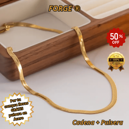 FORGE® - Collar de Acero Inoxidable + Pulsera