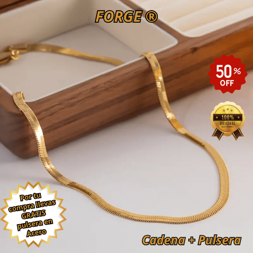 FORGE® - Collar de Acero Inoxidable + Pulsera