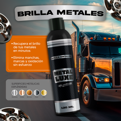 Metal Luxe - ¡Devuélvele el brillo a tus metales en segundos! - 2 Unidades
