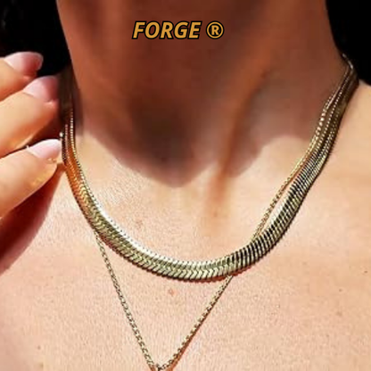 FORGE® - Collar de Acero Inoxidable + Pulsera